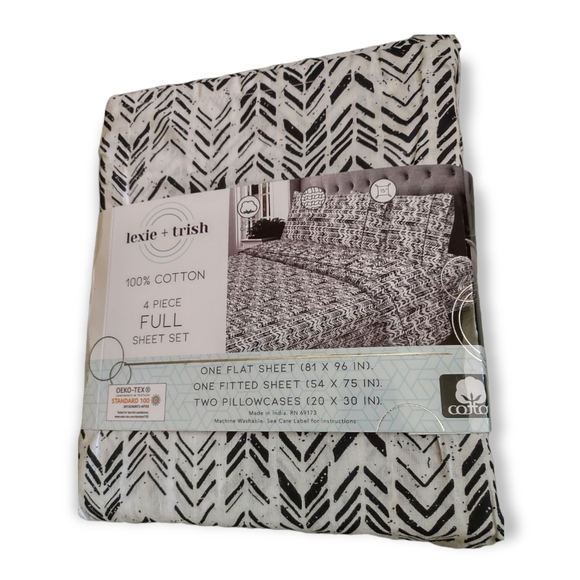 Full Sheet Set 100% Cotton, Tribal Print. New - Picture 3 of 3